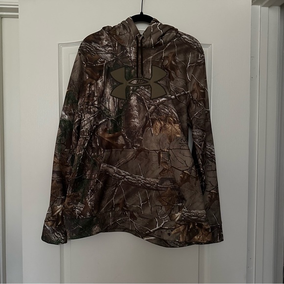 Under Armour Camo Hoodie Sweatshirt Men’s Size Large - Picture 1 of 9